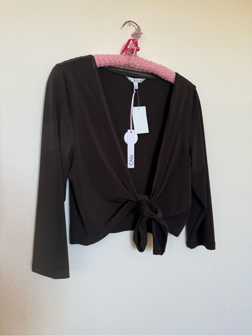 CAbi Chocolate Brown Wrap Tunic
